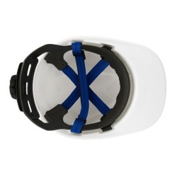 CASCO ROLLER DRILO BLANCO CON BARBIQUEJO