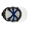 CASCO ROLLER DRILO BLANCO CON BARBIQUEJO