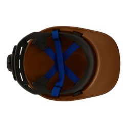 CASCO ROLLER DRILO CAFÉ CON BARBIQUEJO