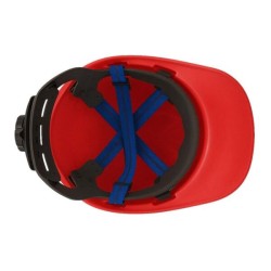 CASCO ROLLER DRILO ROJO CON BARBIQUEJO