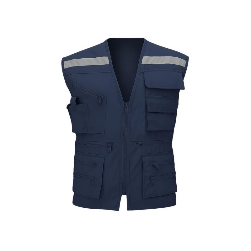 CHALECO GEÓLOGO POPLIN AZUL ACKERLAND