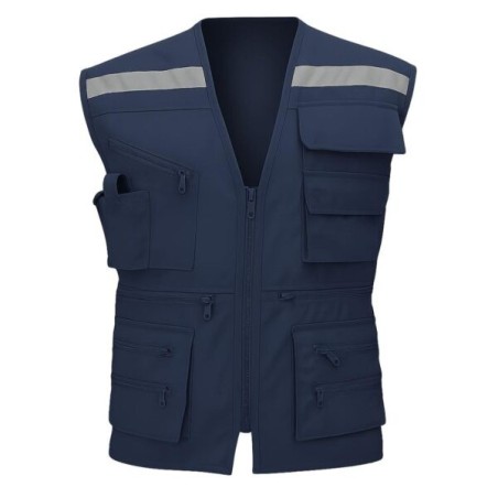 CHALECO GEÓLOGO POPLIN AZUL ACKERLAND