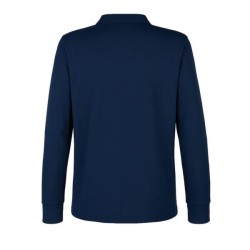 Polera pique manga larga azul Ackerland