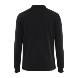 Polera pique manga larga negra Ackerland