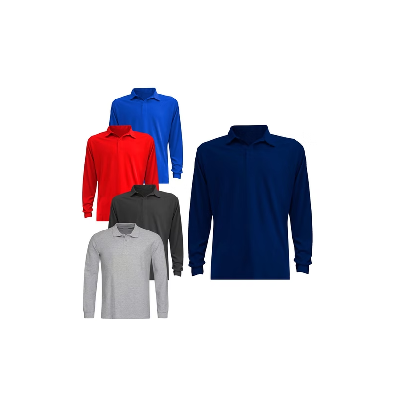 POLERA PIQUE MANGA LARGA