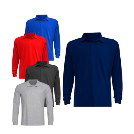 POLERA PIQUE MANGA LARGA