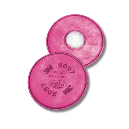 Filtros de Particulas 3M P100 2097 Rosado (Par)