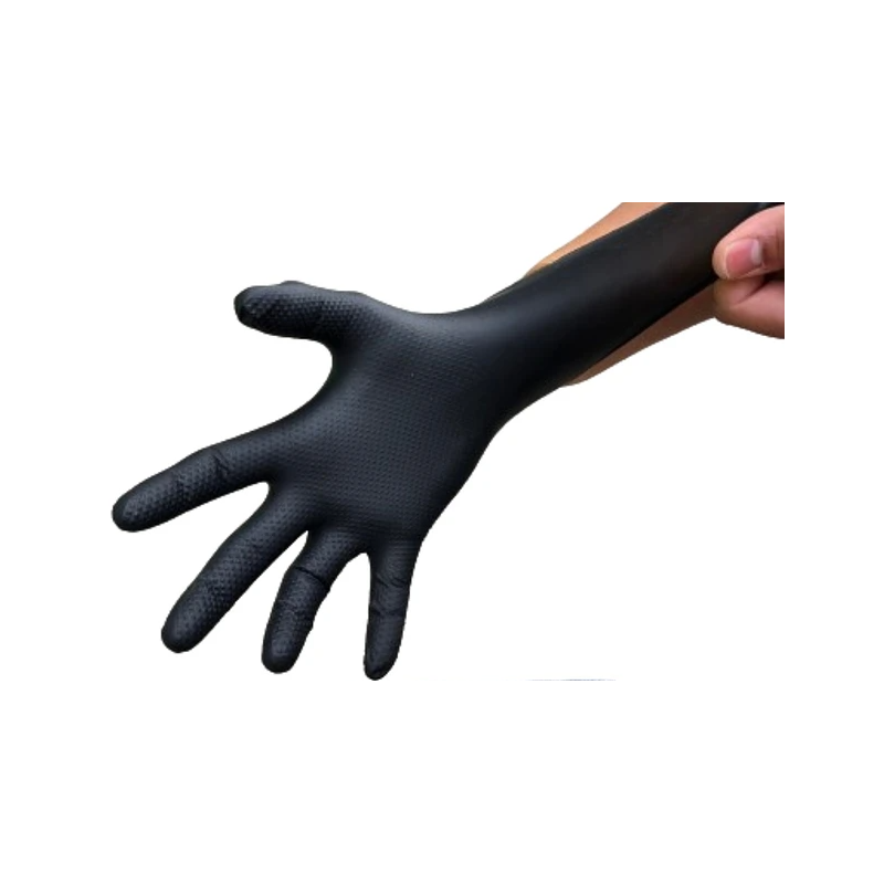GUANTE TEXTURIZADO NEGRO 8.0 GRAMOS