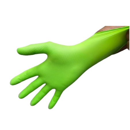 GUANTE TEXTURIZADO VERDE 8.0 GRAMOS