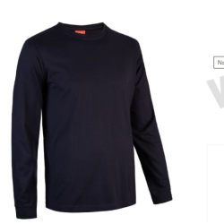 Polera 100% Algodón Manga Larga Hombre