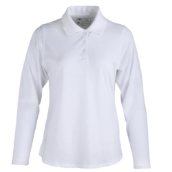 Polera Polo DryFresh Smooth® 60% Algodón Manga Larga Mujer