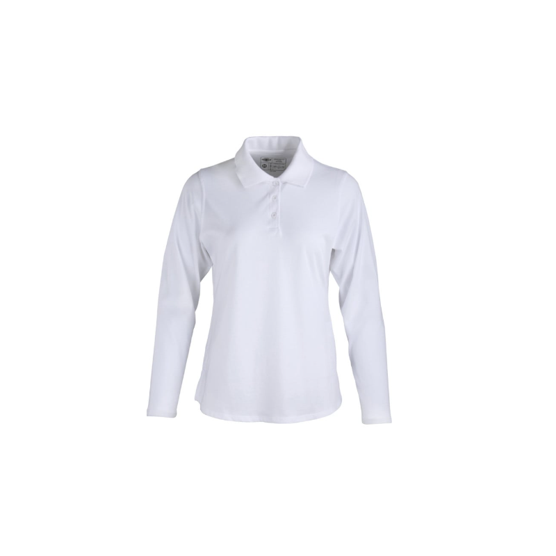 Polera Polo DryFresh Smooth® 60% Algodón Manga Larga Mujer