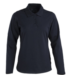 Polera Polo DryFresh Smooth® 60% Algodón Manga Larga Mujer