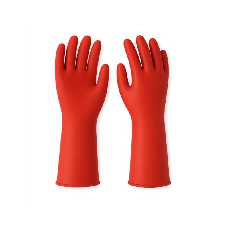 GUANTE PVC ROJO 14″ THICK