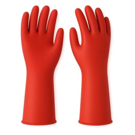 GUANTE PVC ROJO 14″ THICK