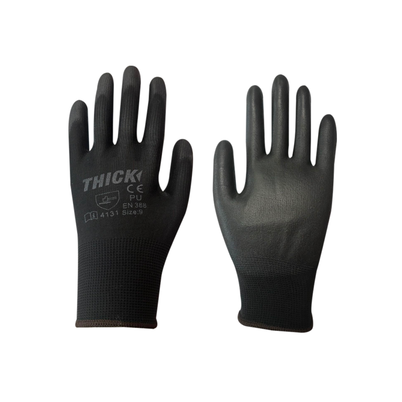 GUANTE PALMA PU NEGRO THICK