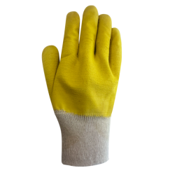GUANTE LÁTEX ANTICORTE CORRUGADO AMARILLO THICK