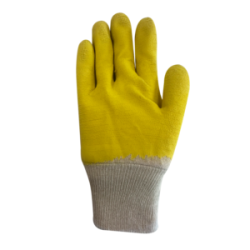GUANTE LÁTEX ANTICORTE CORRUGADO AMARILLO THICK